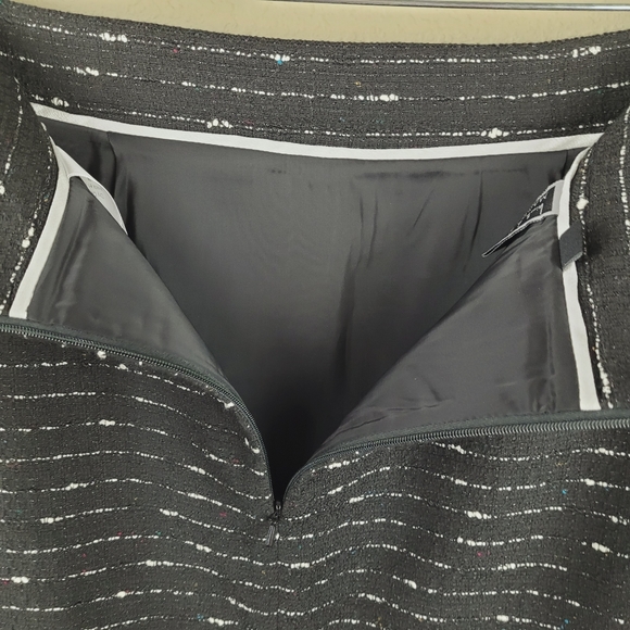 Nicole Miller for Mary Kay Womns Skirt 6 Black Tweed Confetti Pencil Skirt - Picture 4 of 11